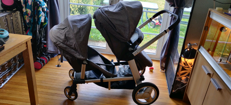 mothercare genie pushchair & second seat unit